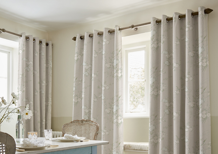 Shabby Chic by Rachel Ashwell Bird Chinoiserie, Natural - Made to Measure Curtains - Image 5